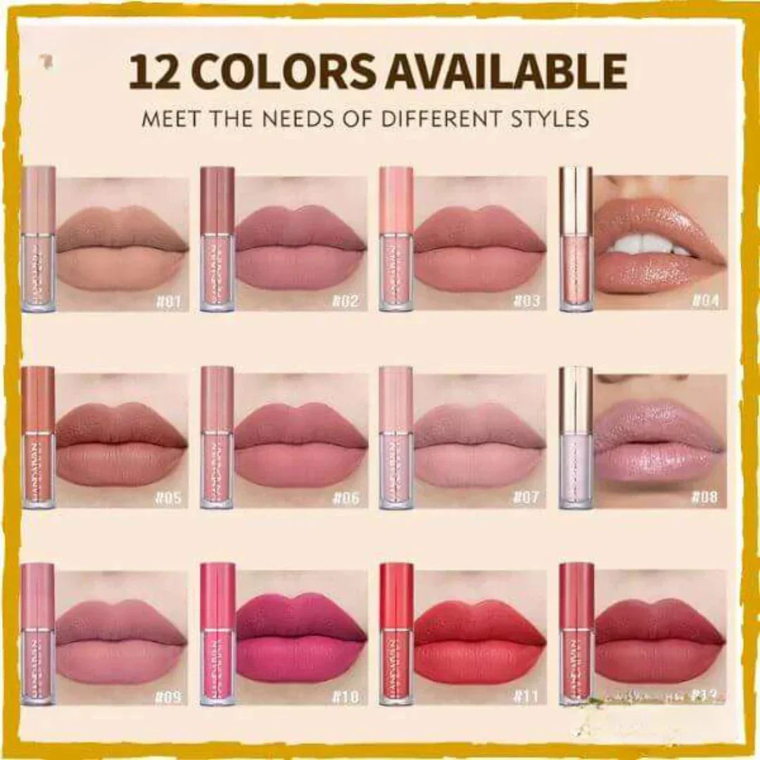 12 Colors Mocallure Matte Liquid Lipstick Set